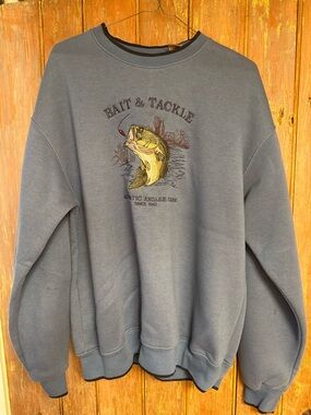 Woodland Trails Embroidered Bass Crewneck